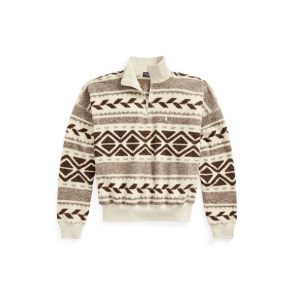 Polo Ralph Lauren Geo-Motif Fleece Pullover - Picture 4 of 7